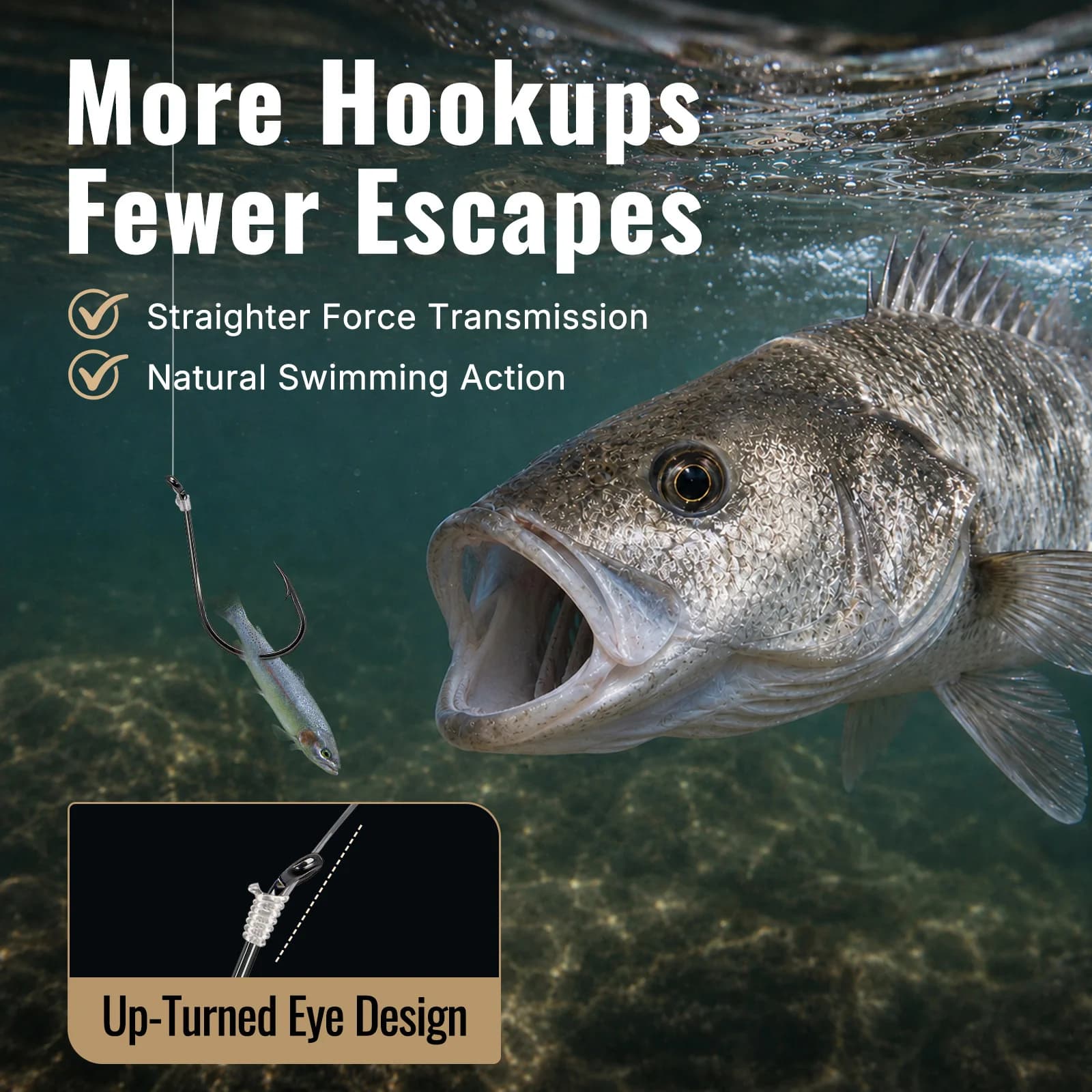 Offset Octopus Baitholder Hooks, 50-100 Pcs