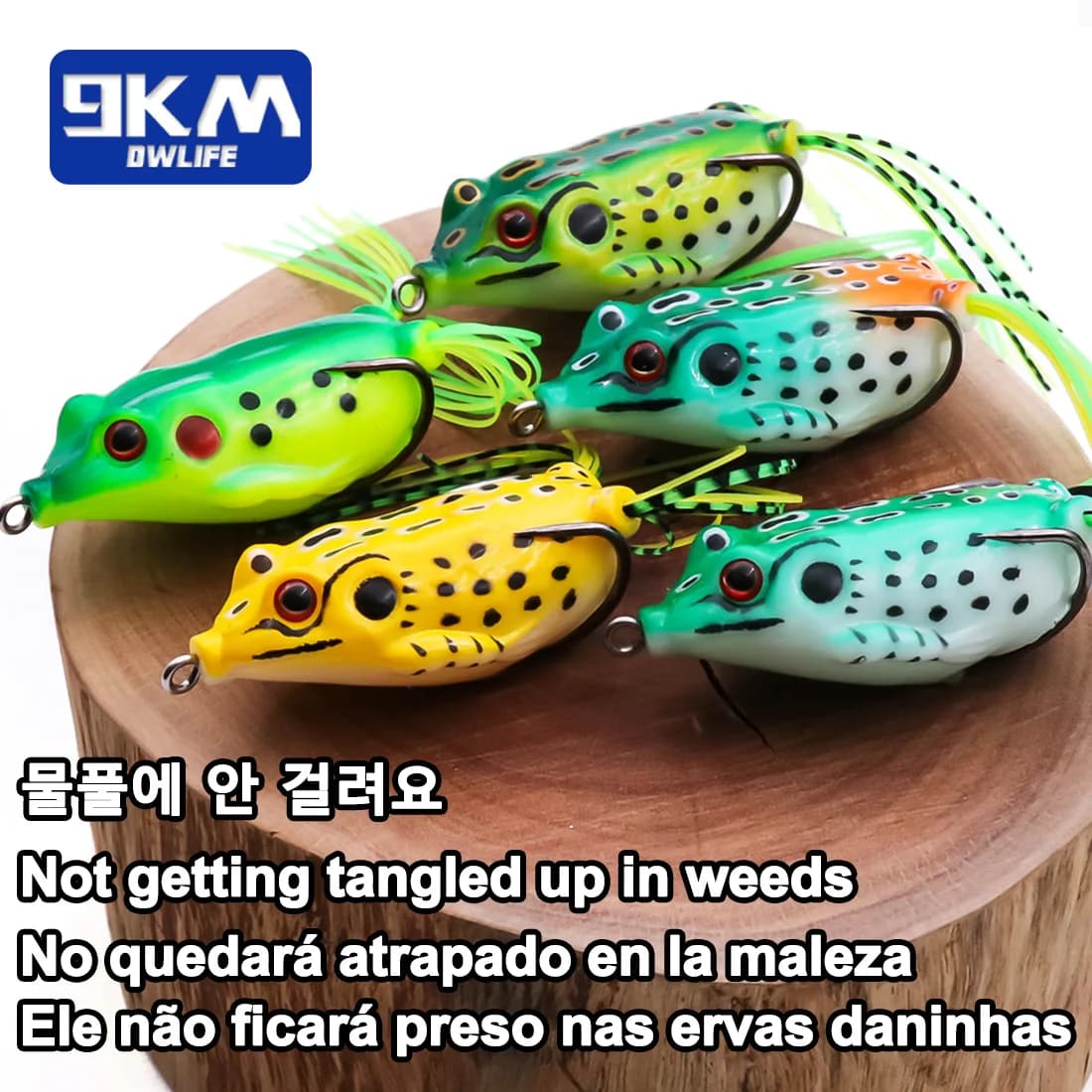 Topwater Frog Lures, PVC Fork Tail Soft Bait