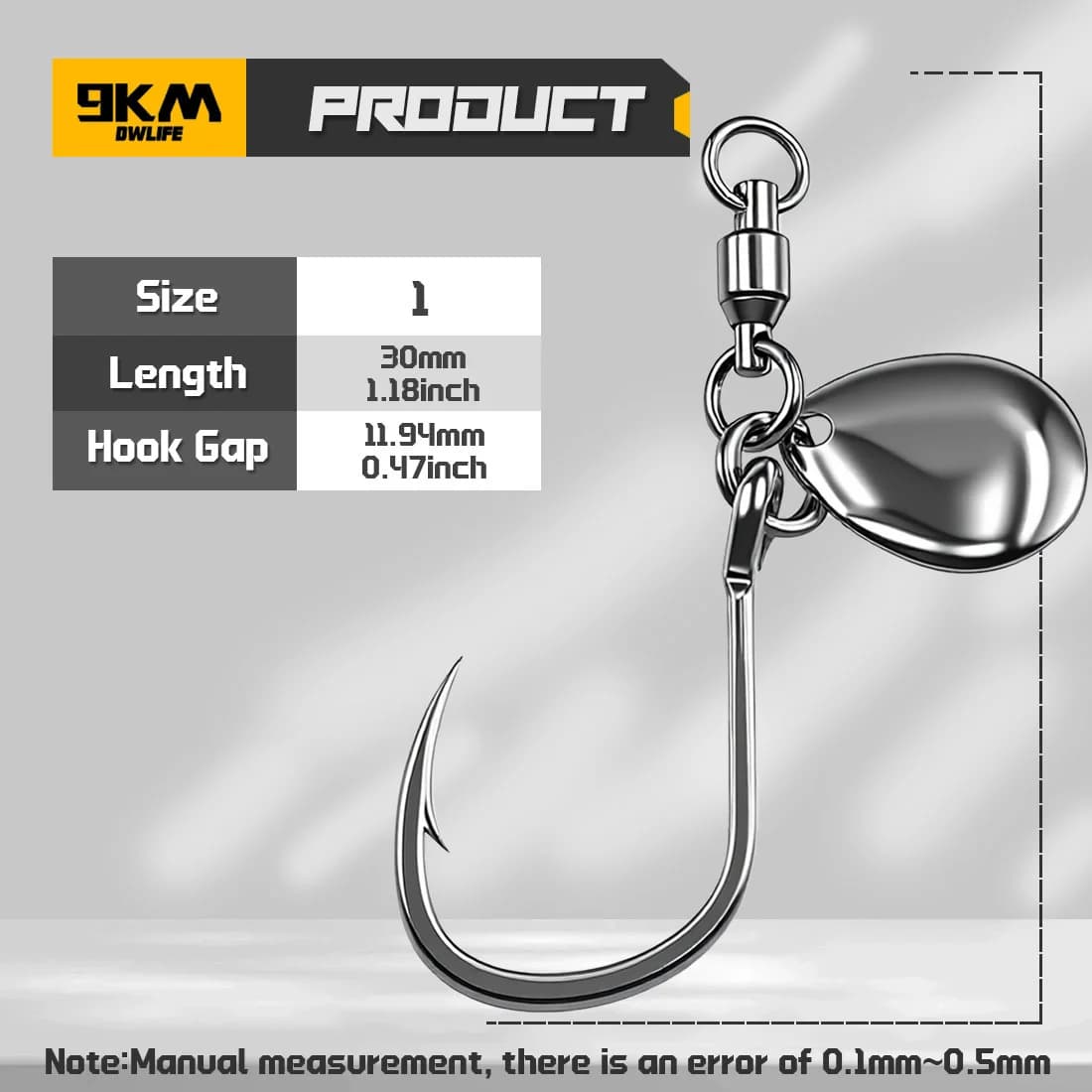 Saltwater Circle Hooks with Swivel and Spoon