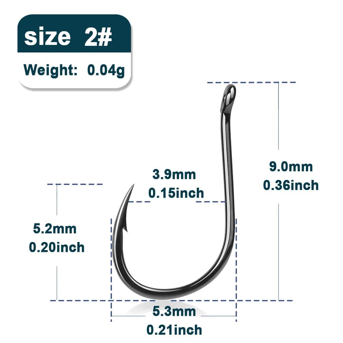 Ringed Eye Octopus J Hooks, 50 Pcs