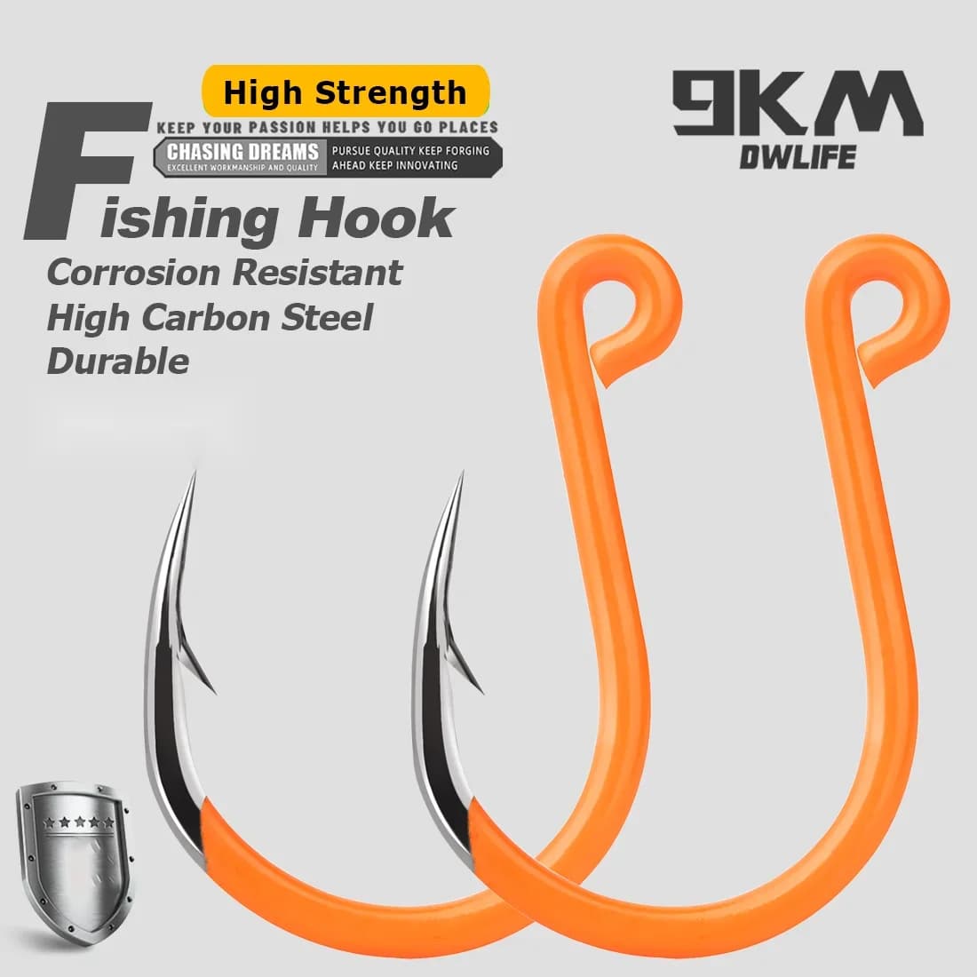 Single Replacement Fishing Hooks for Lures, 25-100 Pcs