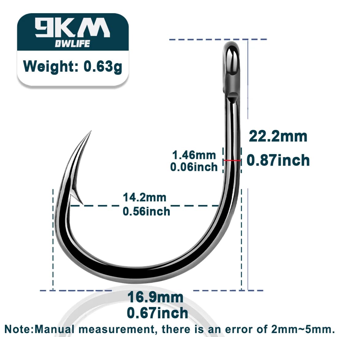 High Carbon Steel Non-Offset Circle Hooks for Live Bait
