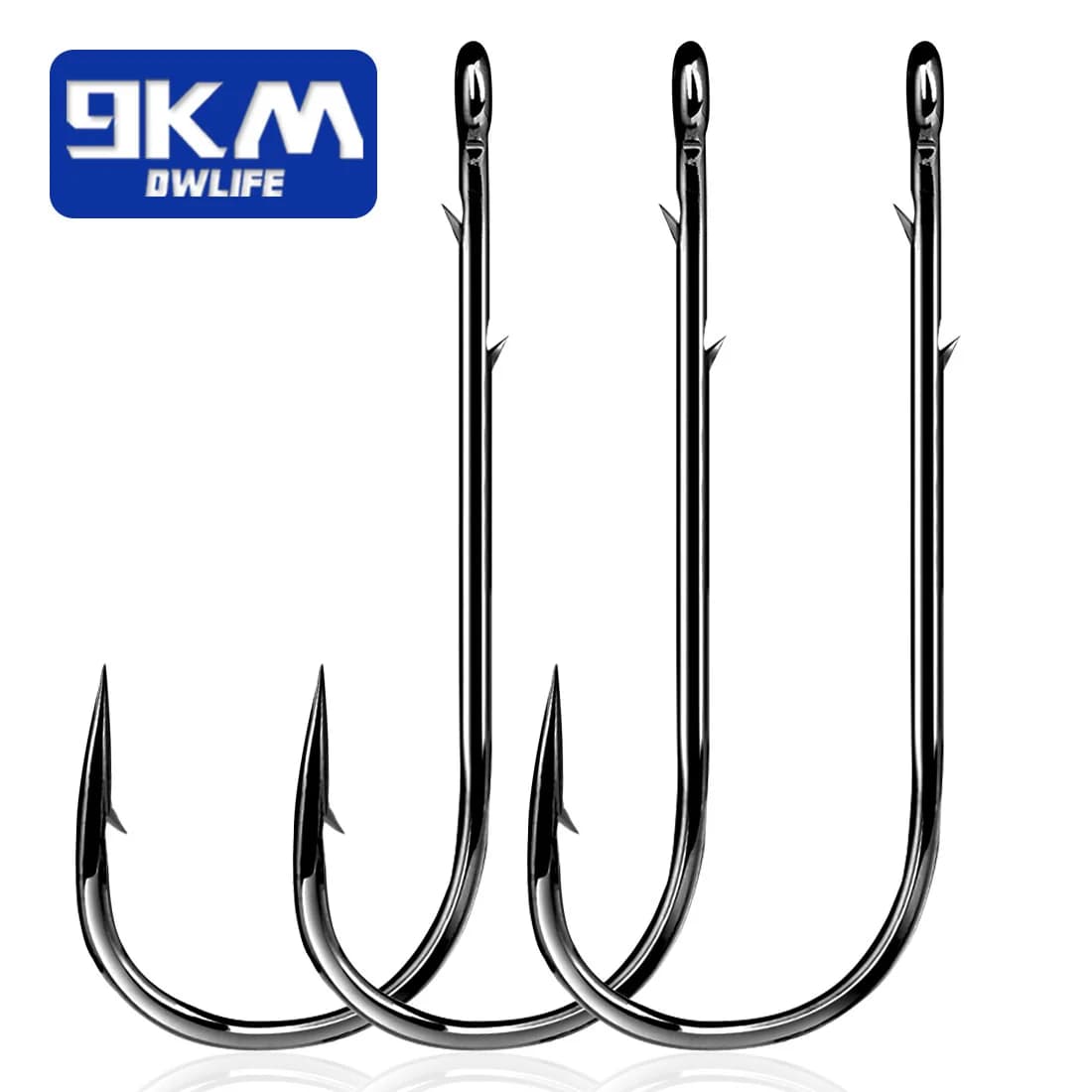 Barbed Shank Baitholder Fishing Hooks Non-Offset