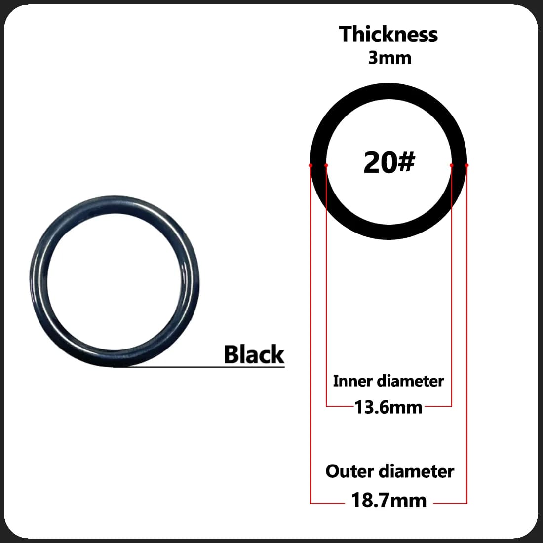 Wear Resistant Black Alconite Ceramic Rod Guide Rings