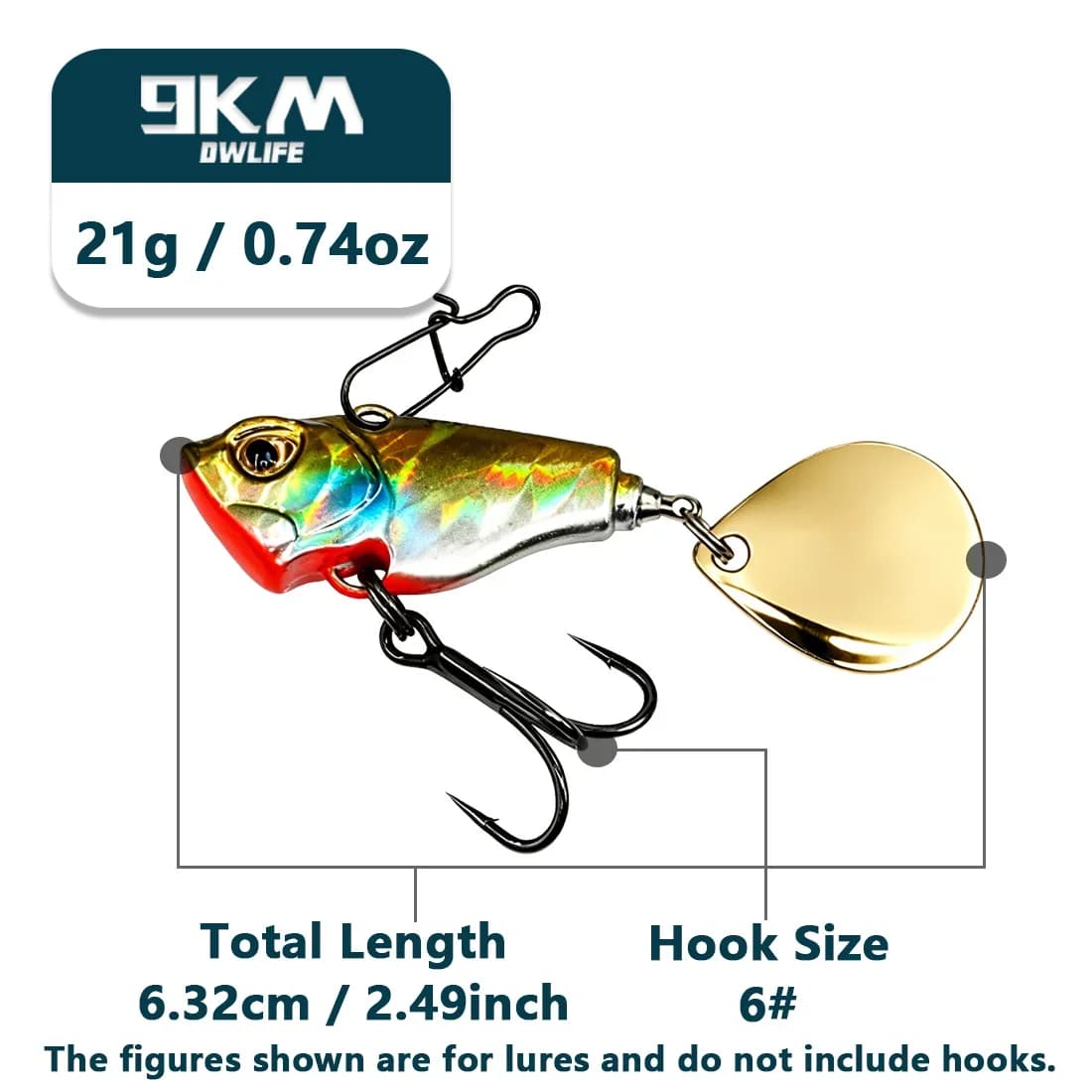 Sinking VIB Tail Spinner Crankbait Lures