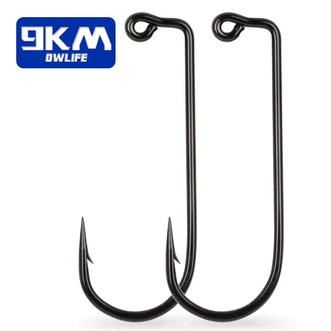 90-Degree Barbed Jig Hooks, 50 Pcs