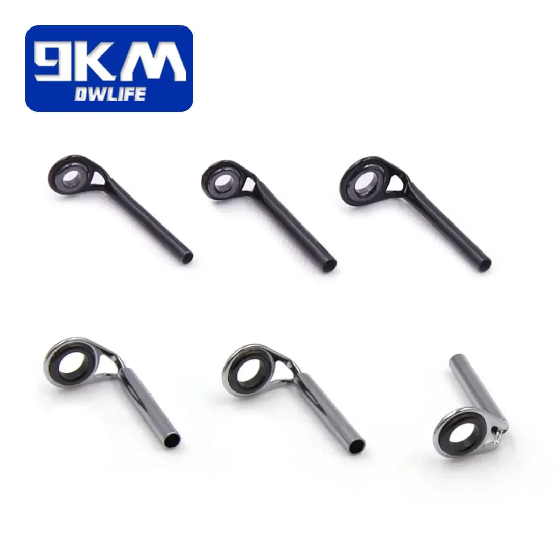 Stainless Steel Spinning Rod Tip Top Guides, 12 Pcs