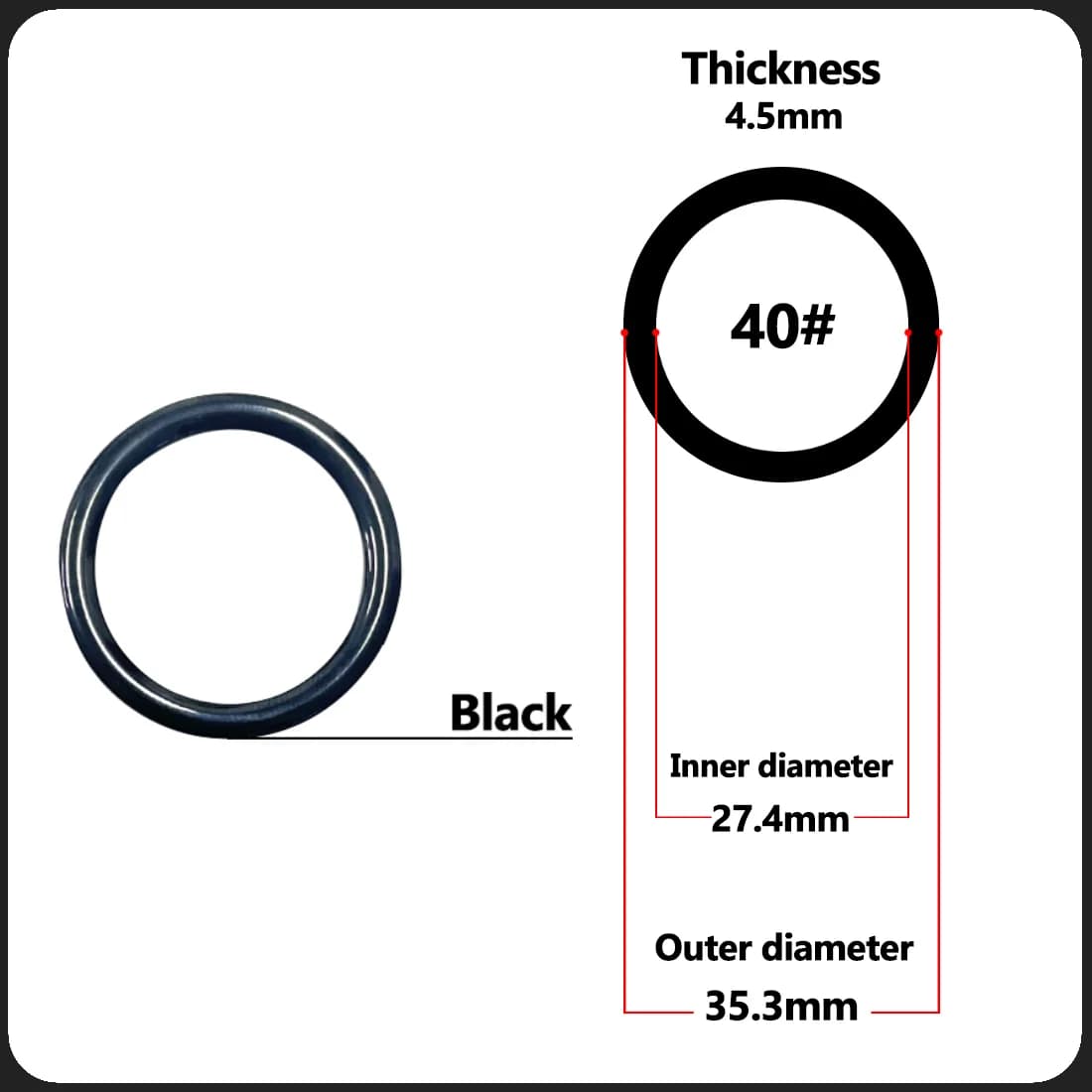 Wear Resistant Black Alconite Ceramic Rod Guide Rings