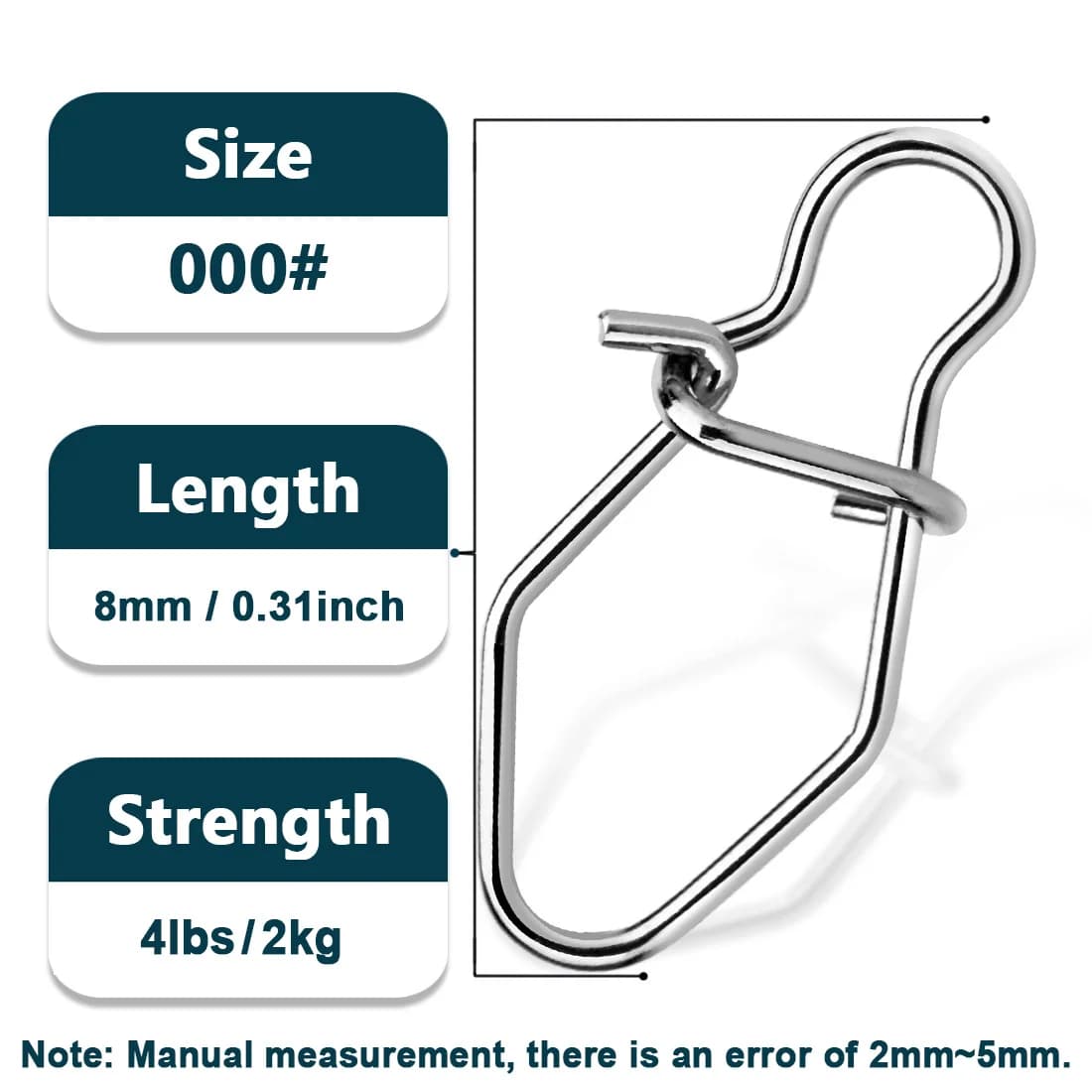 Stainless Steel Cross Lock Snap Clips