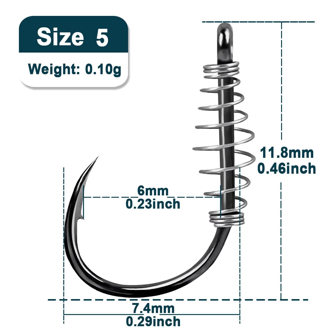Extra Strong Sprung Circle Carp Fishing Hooks