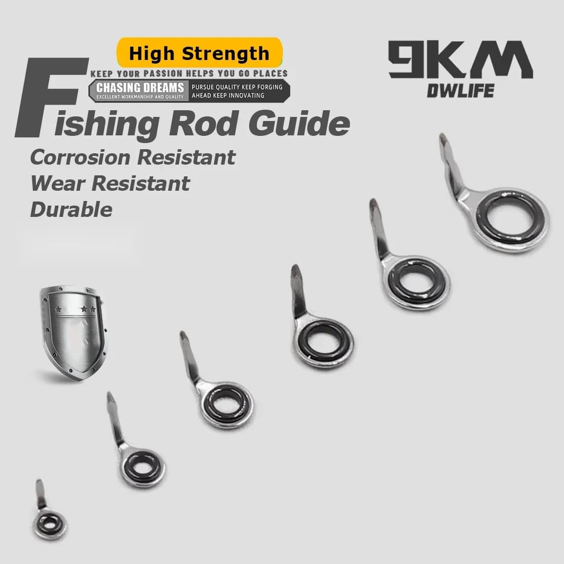 Stainless Steel Rod Building Guide Kit with Ceramic Rings