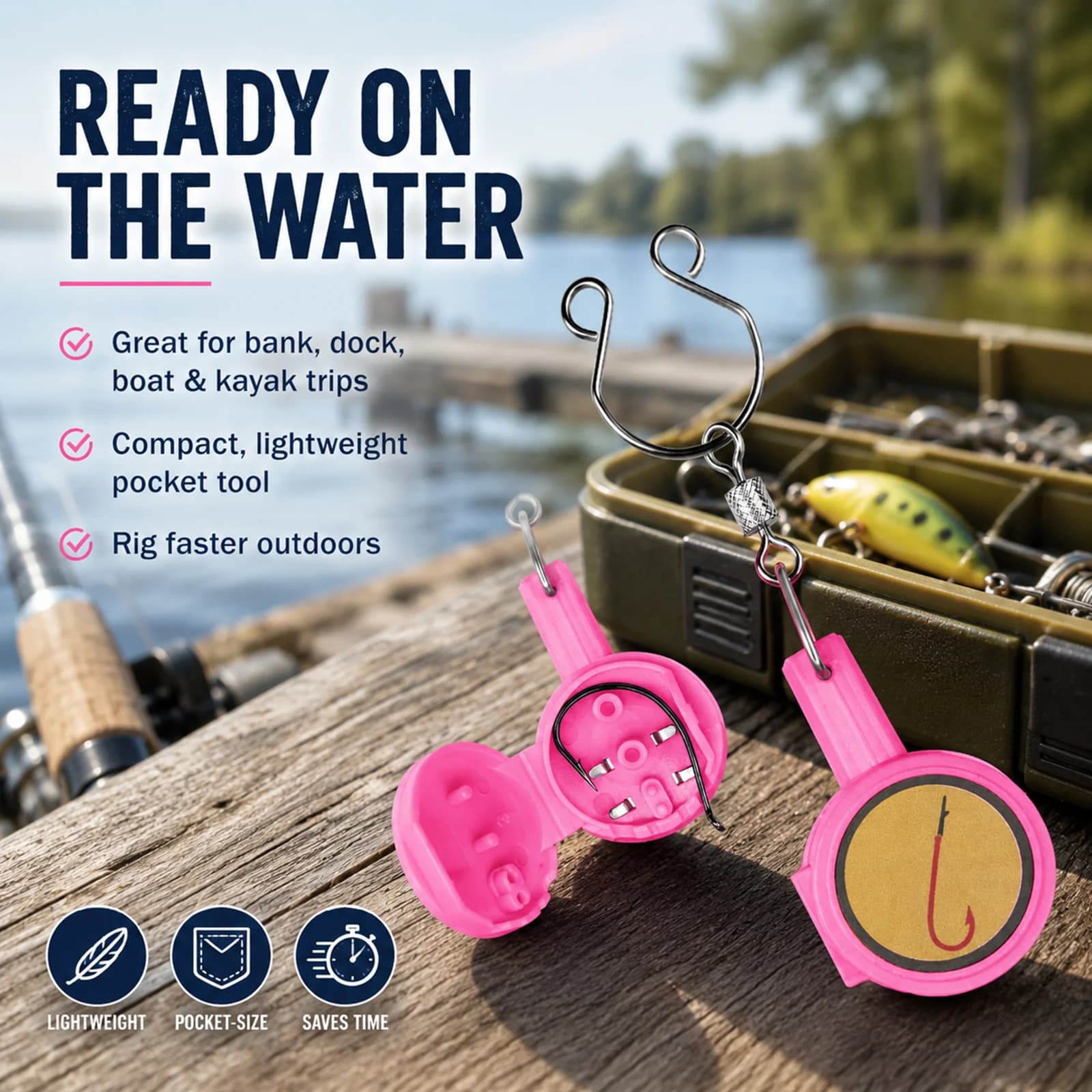 5pcs Fly Fishing Knot Tying Tool Set