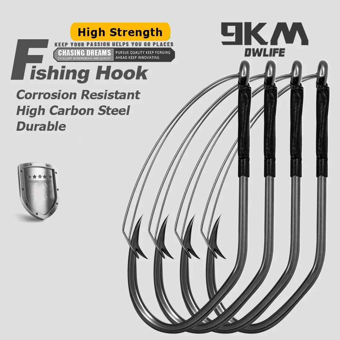 Wacky Weedless V-Bend Fishing Hooks for Worms