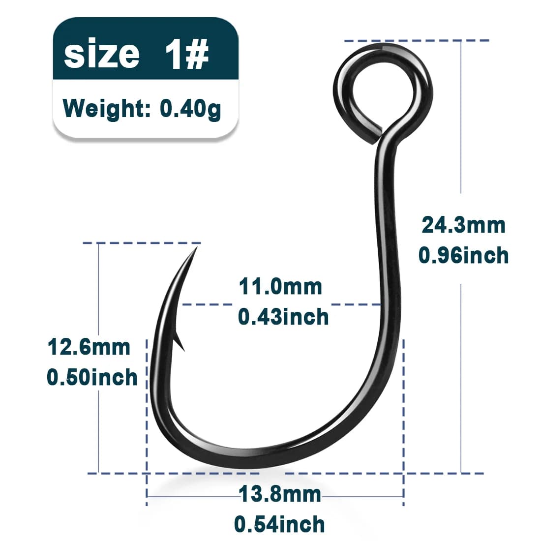 Inline Siwash Replacement Hooks with Ringed Eye