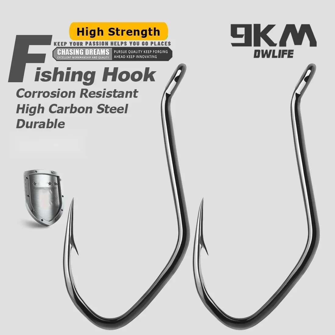 Big River Catfish Live Cut Bait Hooks, 25-100 Pcs