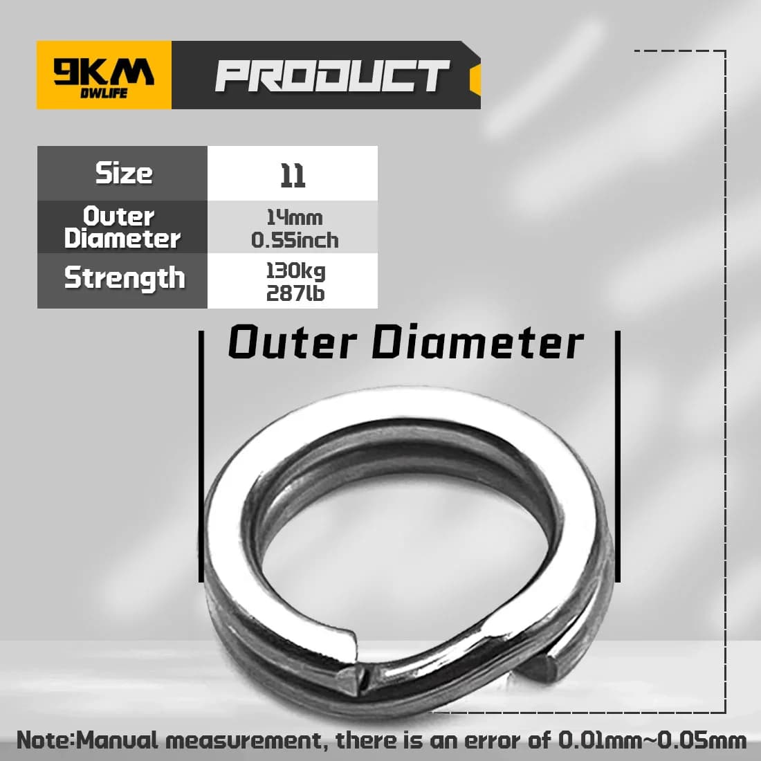 304 Stainless Steel Split Rings, 50 Pcs