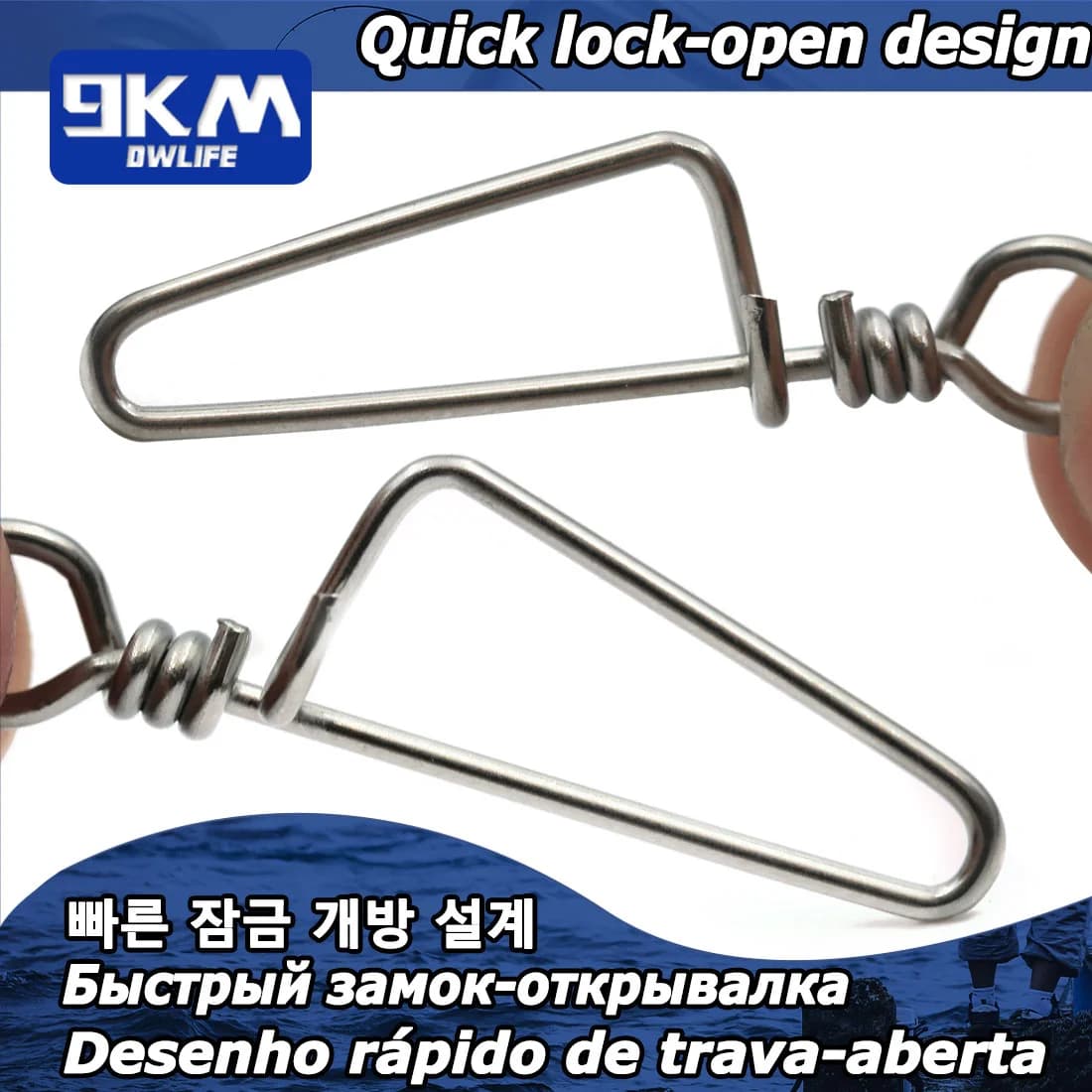 Stainless Steel Coastlock Snaps for Fishing Lures