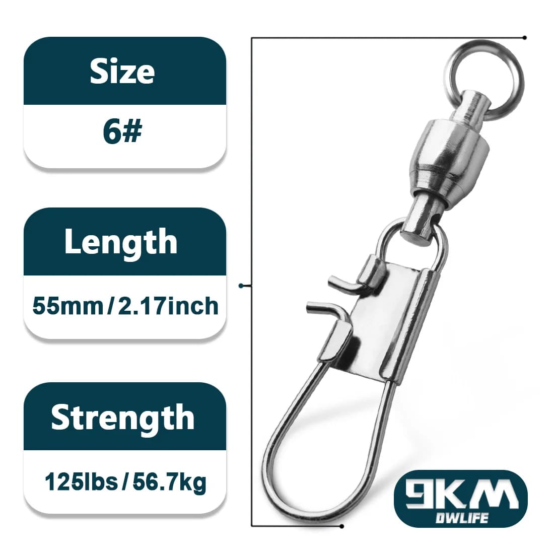Ball Bearing Interlock Snap Pin Swivels