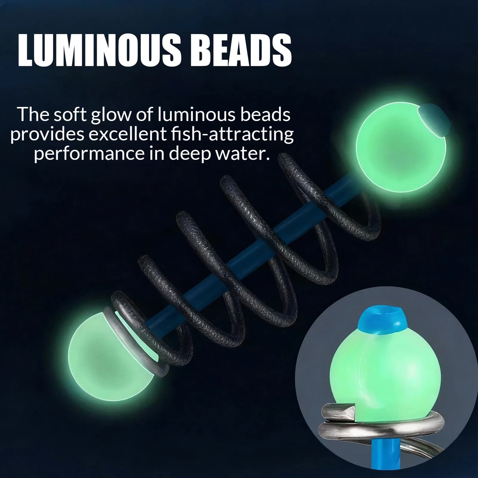 Sliding Bait Cage Rig with Luminous Beads