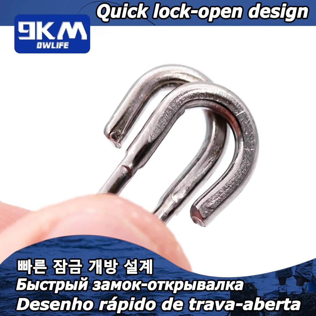 Stainless Steel Fishing Snaps and Lure Connectors