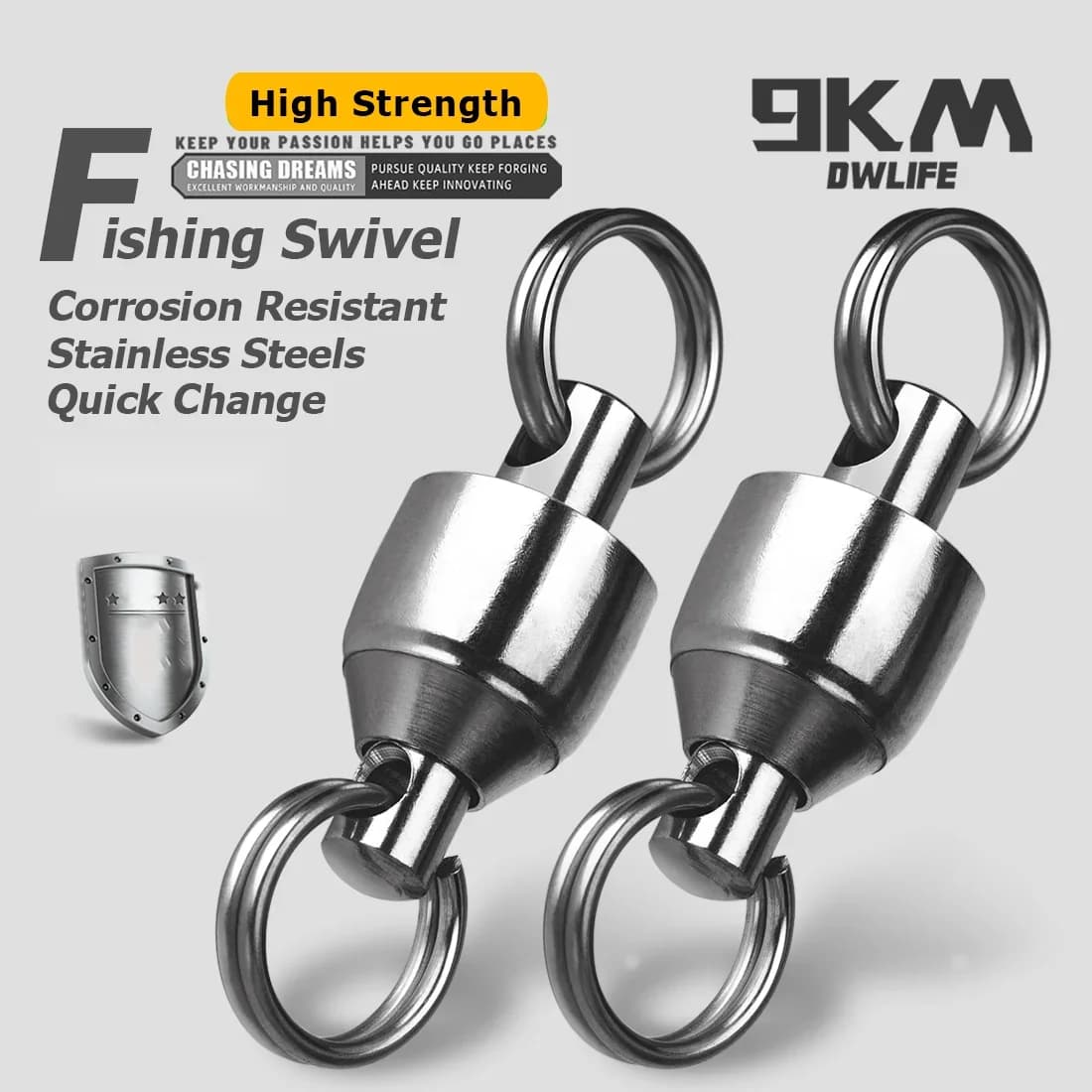 Stainless Steel Ball Bearing Swivel Snaps and Split Rings