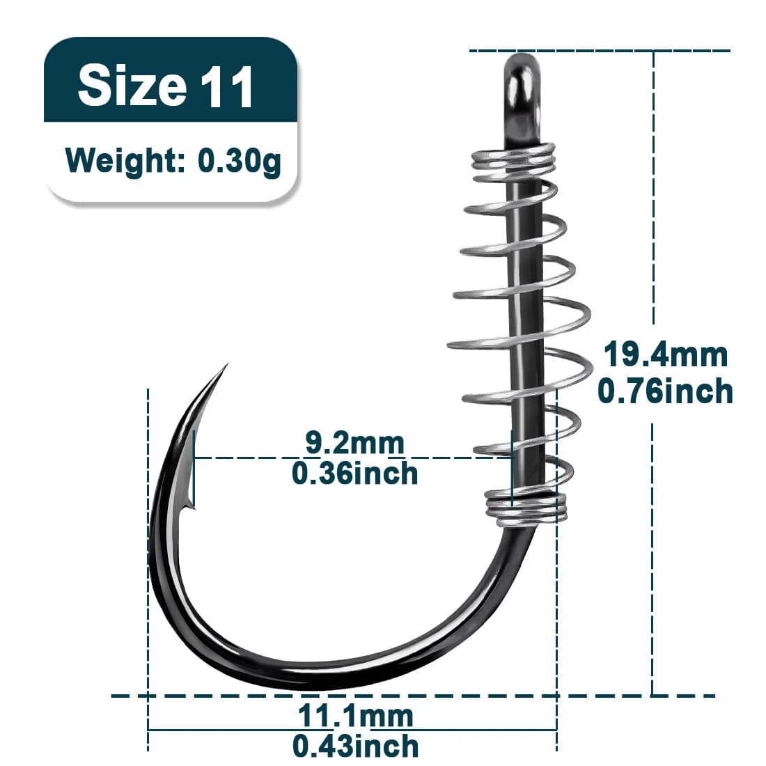 Extra Strong Sprung Circle Carp Fishing Hooks