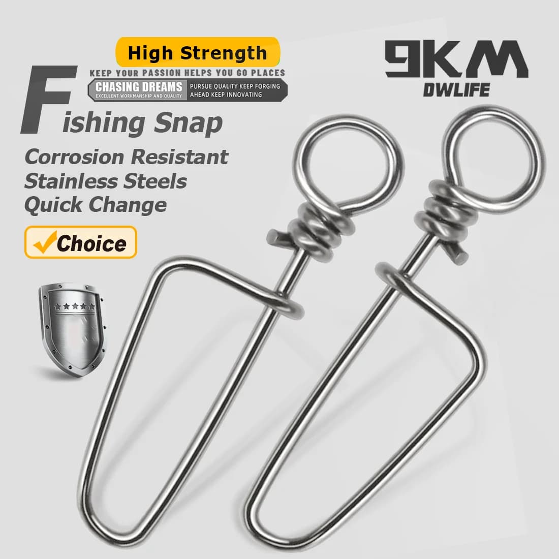 Stainless Steel Coastlock Snaps for Fishing Lures