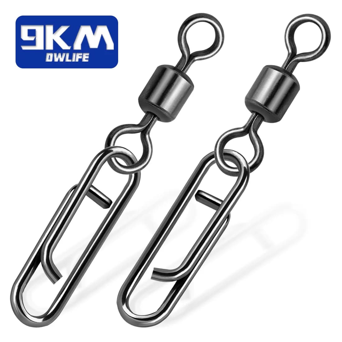 Rolling Swivels with Power Clips and Split Ring
