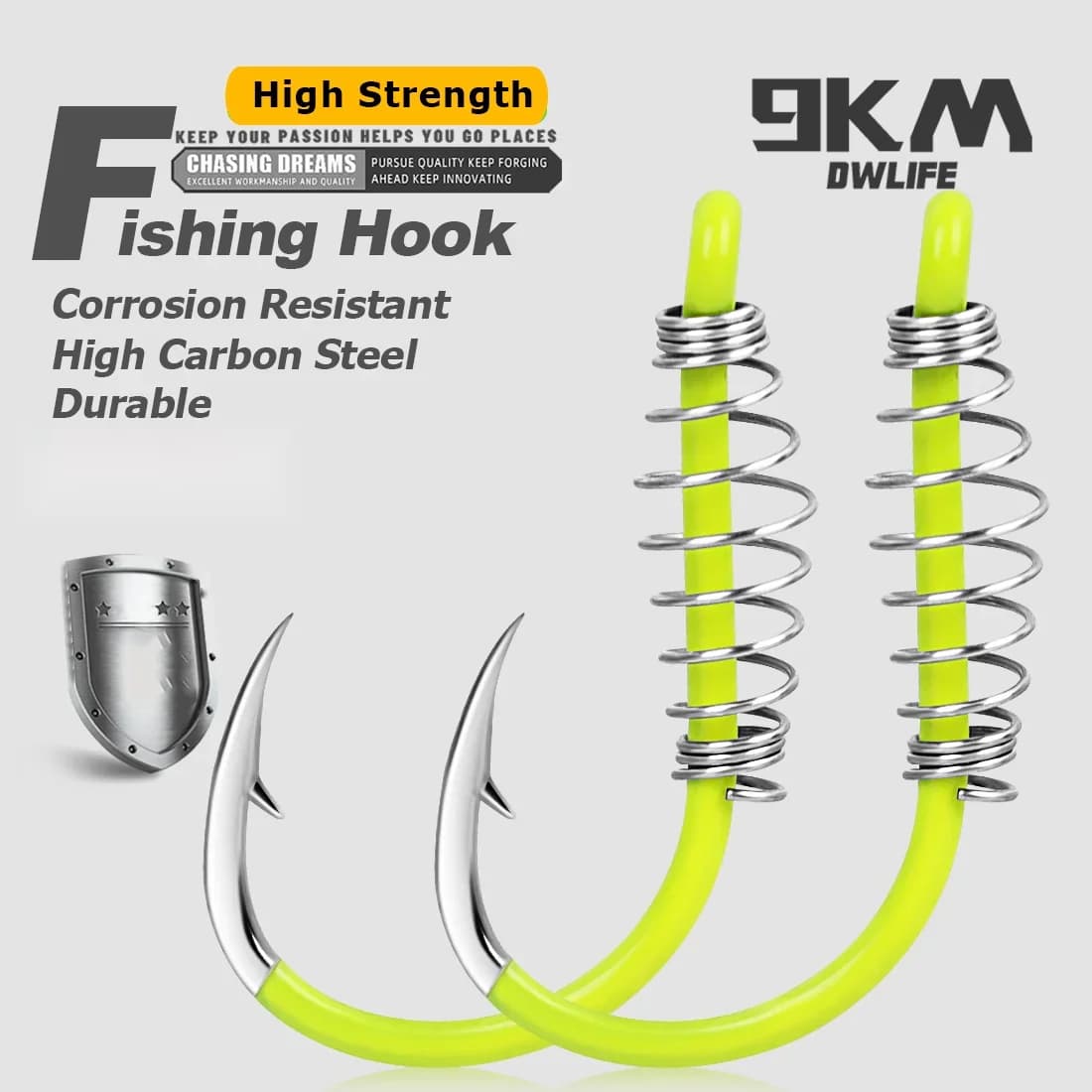 20-80pcs Extra Strong Sprung Carp Fishing Hooks