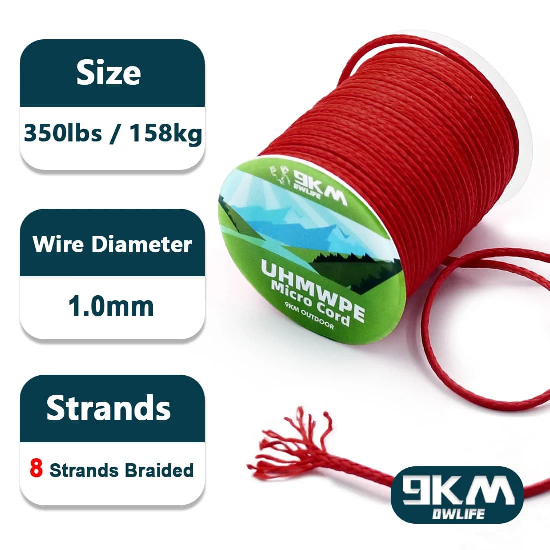 Hollow Braided UHMWPE Rope for Hammocks and Fishing