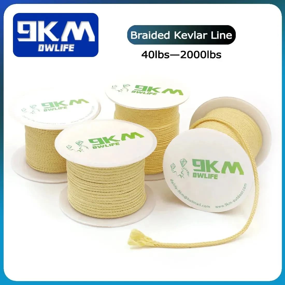 Wear-Resistant Braided Kevlar Line, 0.8-3.5mm