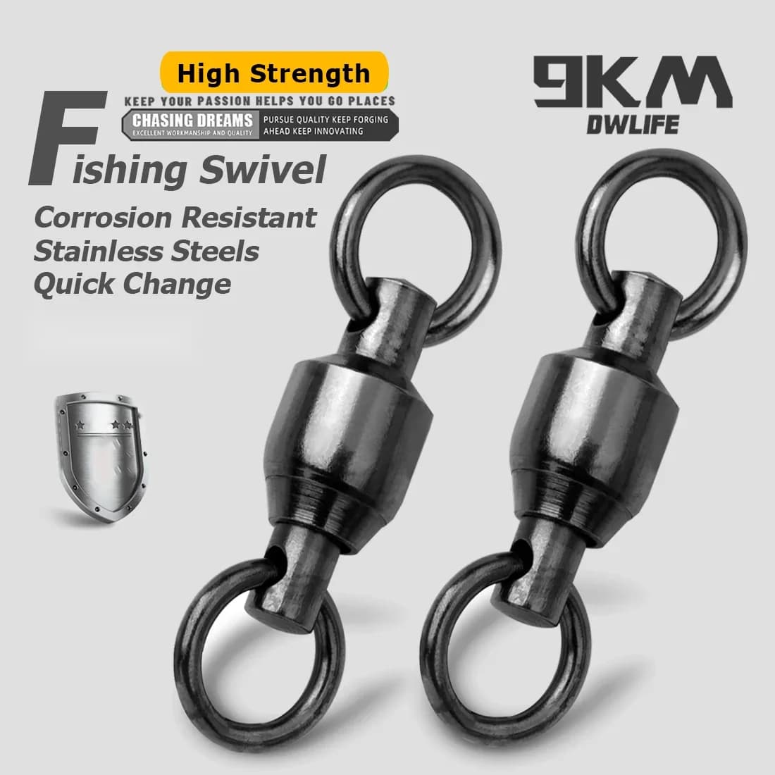 Heavy Duty Ball Bearing Swivels with Double Solid Rings