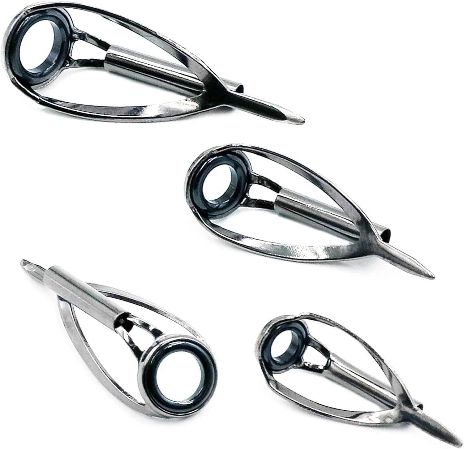 Fishing Rod Tip Guide Repair Kit, Stainless Steel Ceramic Rings