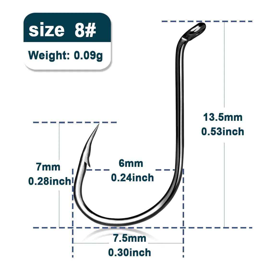 Offset Octopus Baitholder Hooks, 50-100 Pcs