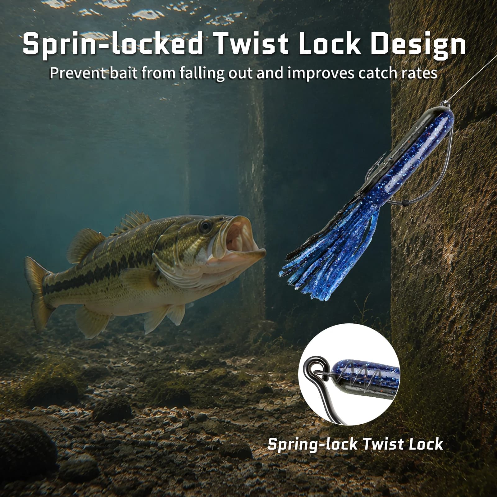 Extra Wide Gap Weedless Swimbait Hook, 25 Pack