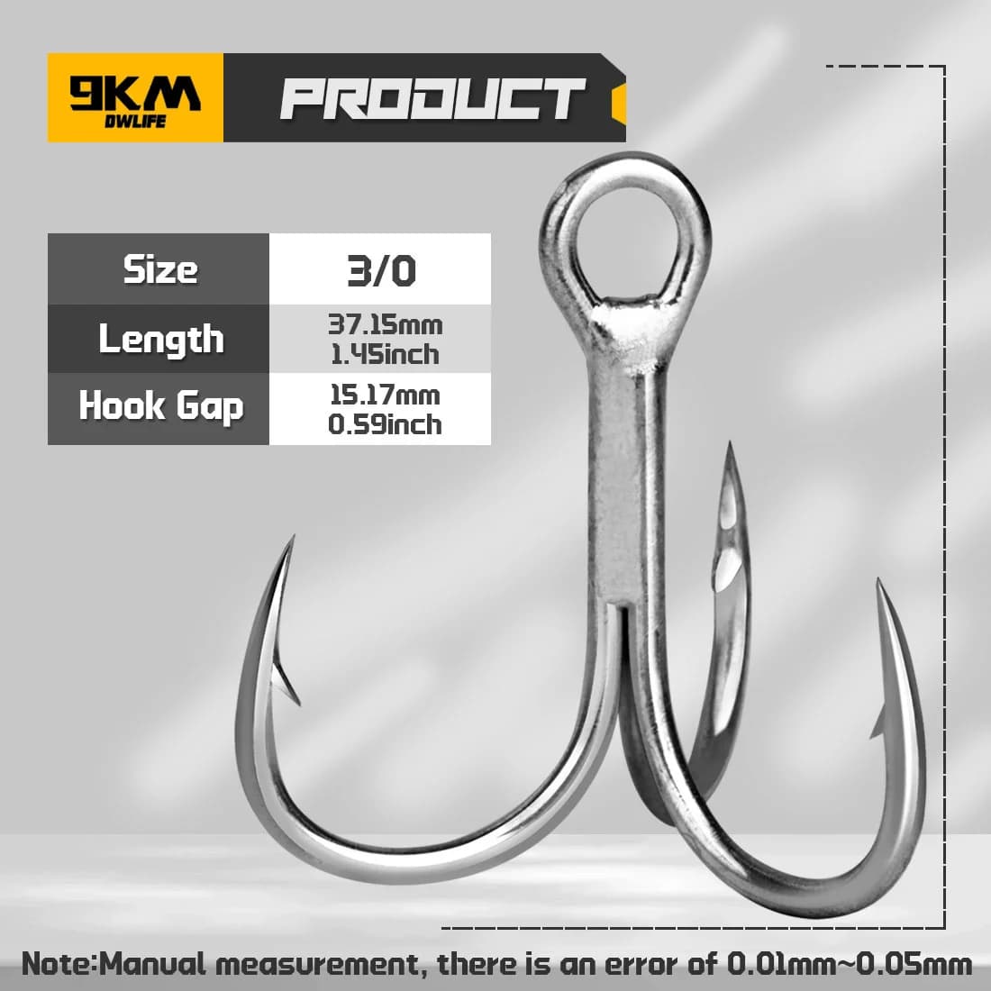 Saltwater Treble Hooks for Crankbaits, 25-100 Pack