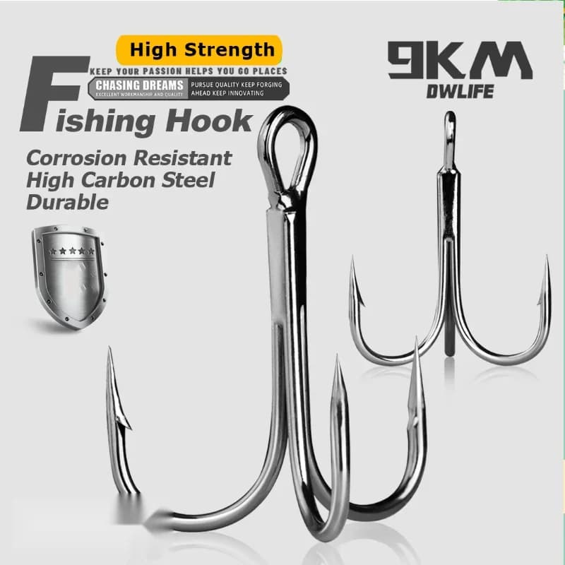 Round Bend Treble Hooks for Hard Lures