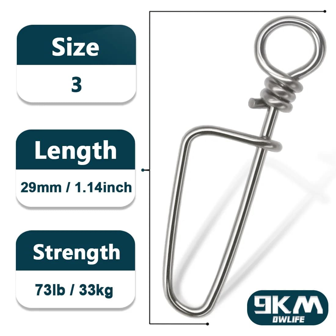 Stainless Steel Coastlock Snaps for Fishing Lures