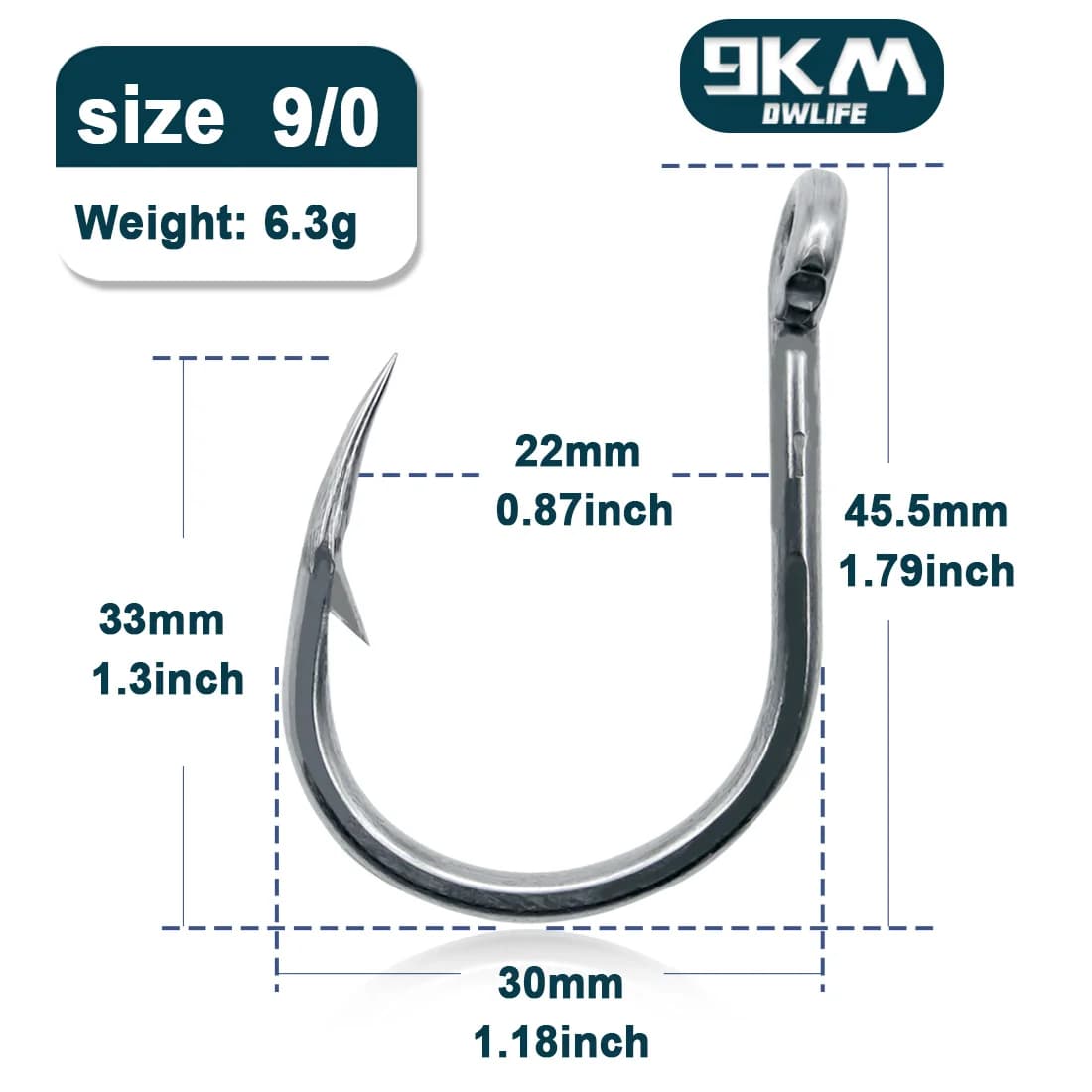 Heavy Duty Stainless Steel Assist Fishing Hooks, 15-30 Pcs