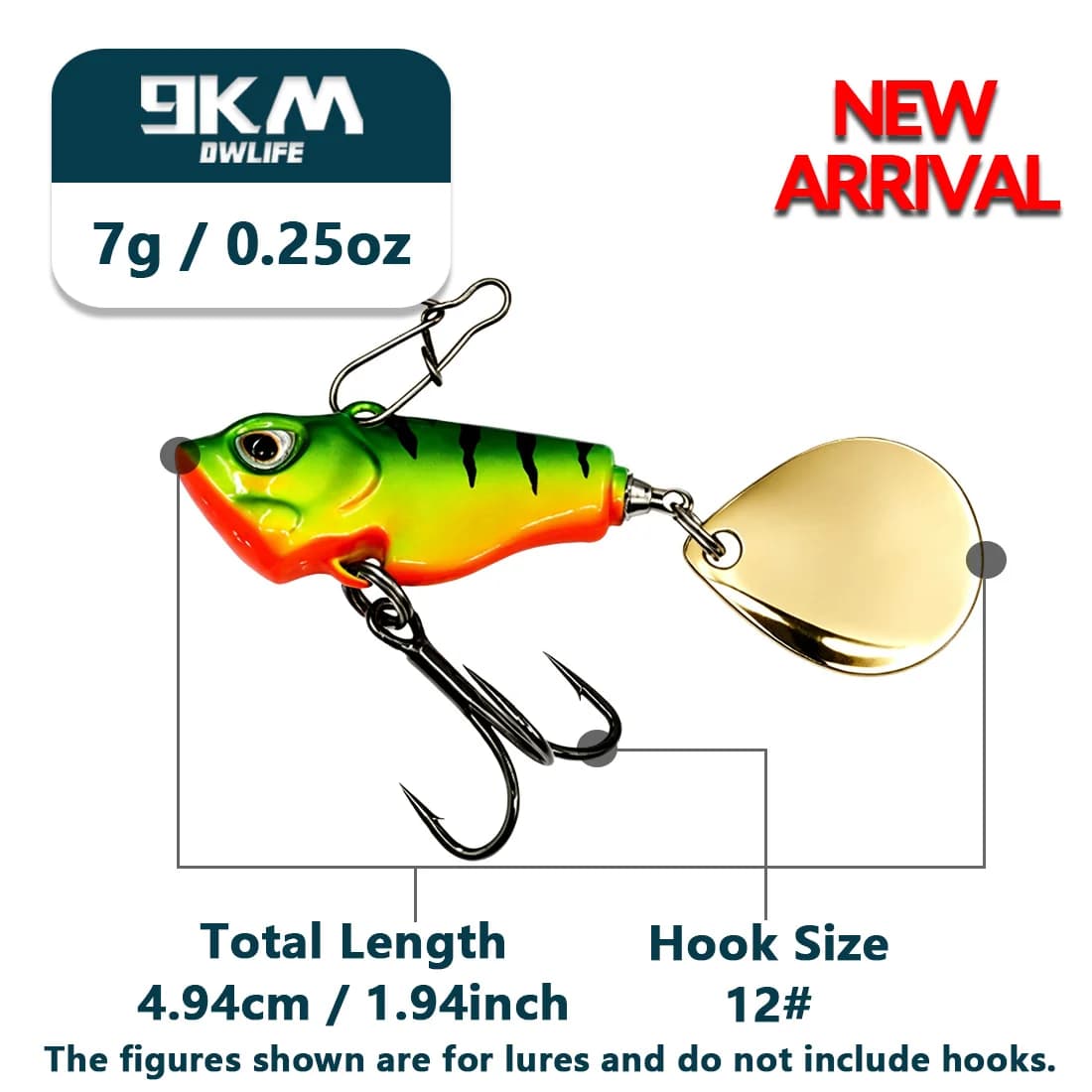 Sinking VIB Tail Spinner Crankbait Lures