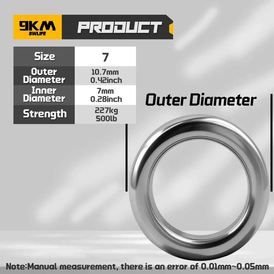 Solid Stainless Steel Rings for Assist Hooks and Jigs