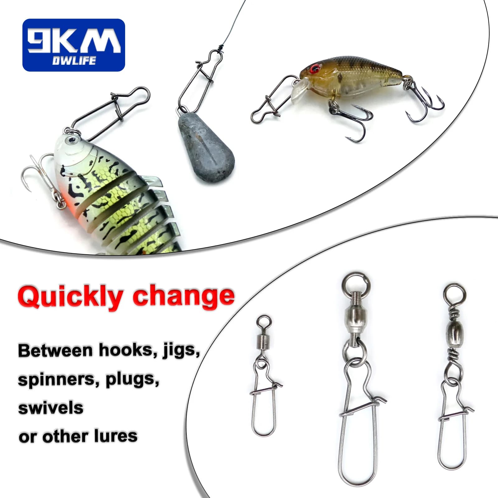 Stainless Steel Fast Lock Duo Snap Clips