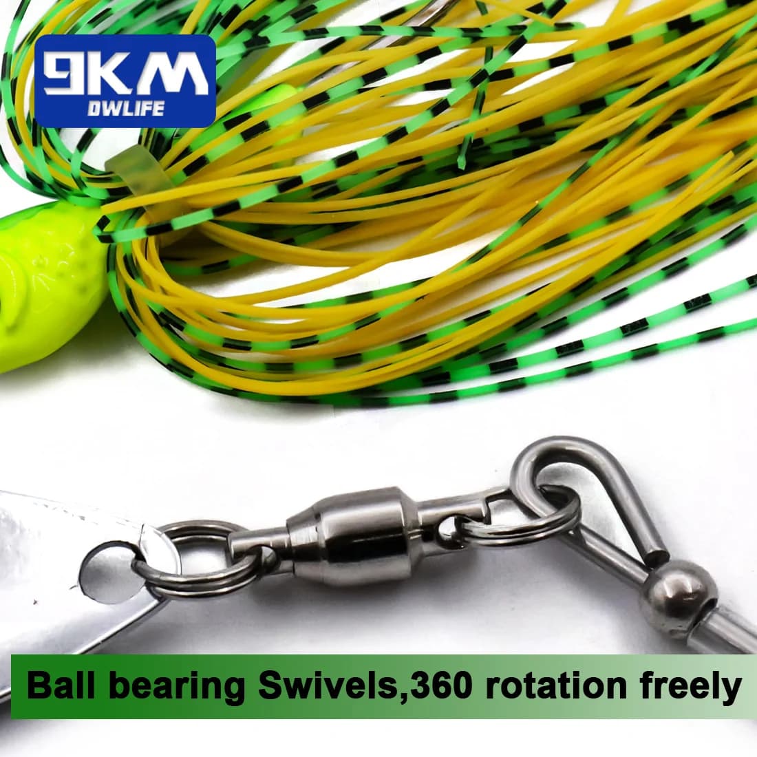Spinnerbait Jig Lures with Blade for Bass and Trout