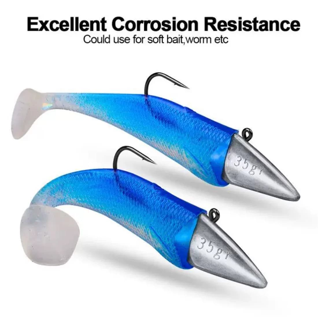 Triangle Jig Head with Long Hook, 7g-33g, 5 Pcs