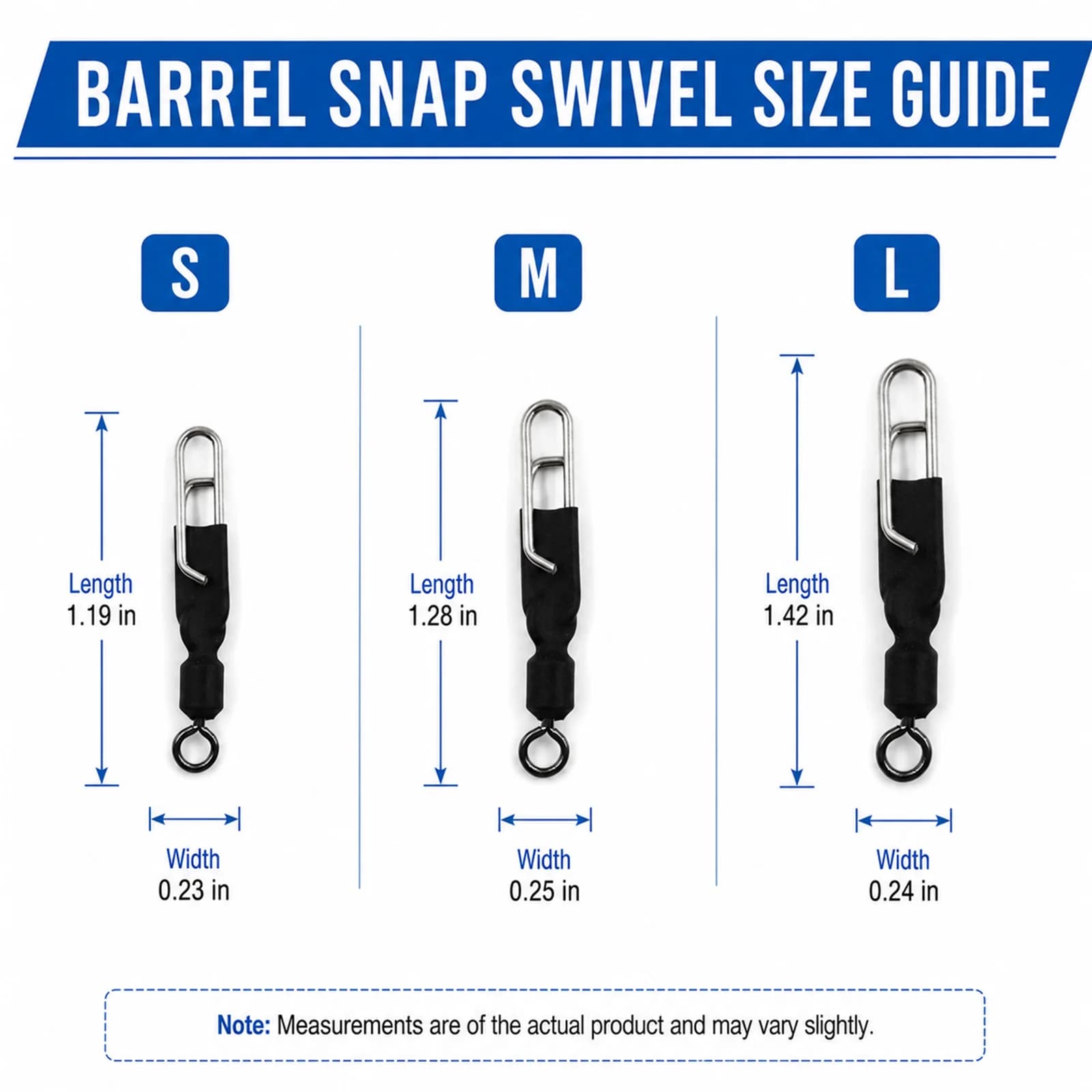 15-30pcs Barrel Swivel Snap Connectors