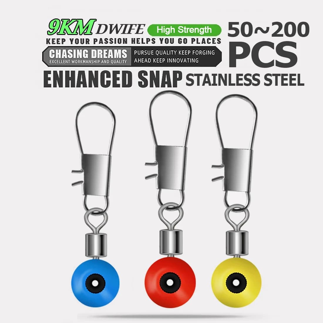 Fishing Float Sleeve Connector Clips, 50-200 Pieces