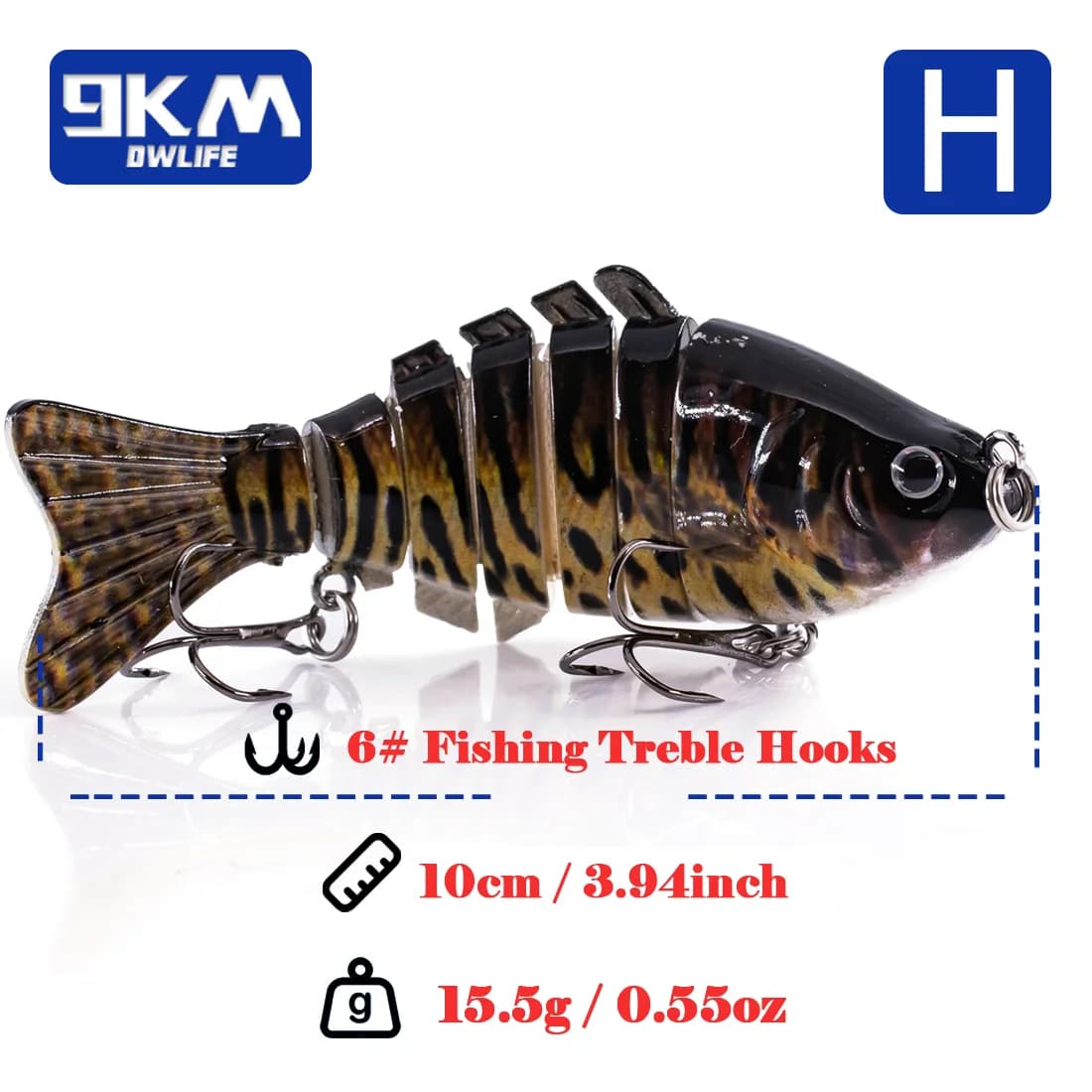 10cm Multi-Jointed Slow Sinking Swimbait Lure