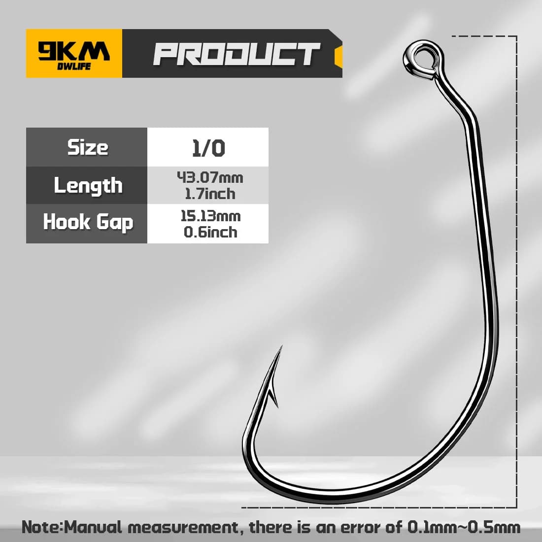 25-100Pcs EWG Wacky Jig Worm Hooks