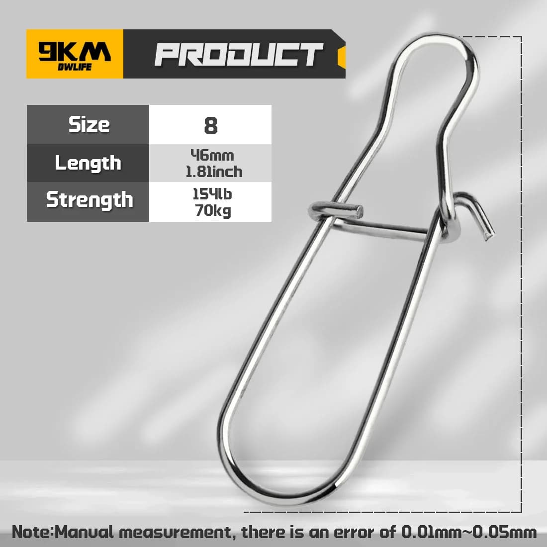 Stainless Steel Duo Lock Snap Clips, 50 Pieces