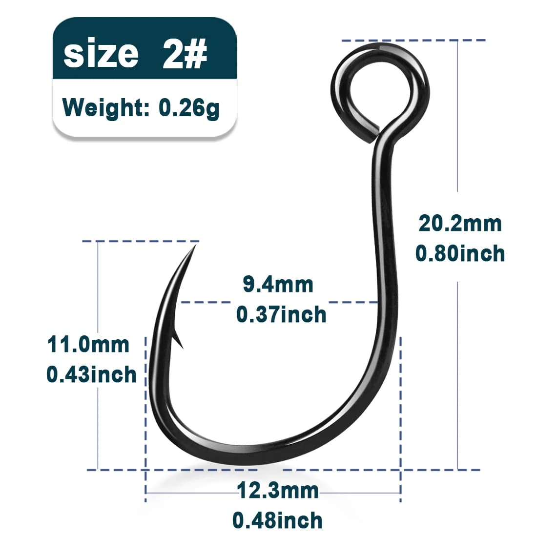 Inline Siwash Replacement Hooks with Ringed Eye